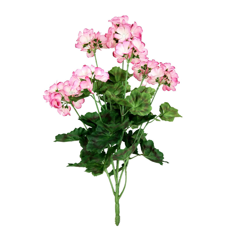 Cespuglio di Geranio Artificiale Altezza 54 cm Rosa-1