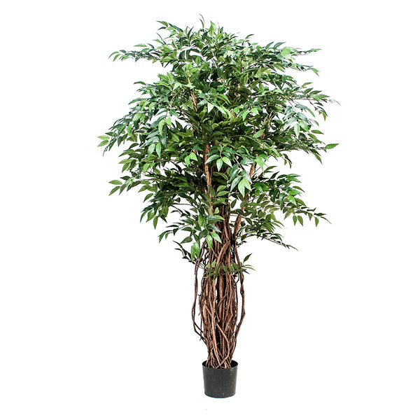 Ficus Weeping Artificiale con 2821 Foglie Altezza 152 cm Verde online