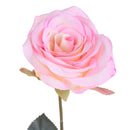 4 Rose Artificiali Aperta Altezza 74 cm Rosa-3