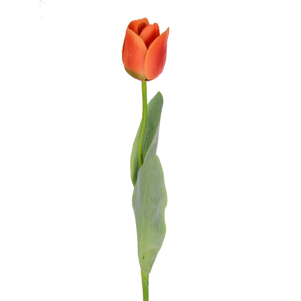 prezzo Set 6 Tulipani Artificiali con Foglie Altezza 67 cm Arancio