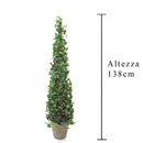 Edera Artificiale cono Altezza 138 cm Verde-2