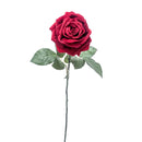 2 Rose Artificiali Victoria Altezza 65 cm Rosso-1