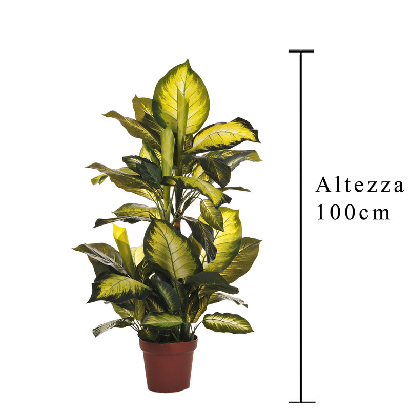 Sanseveria Artificiale con 25 Foglie in Vaso Altezza 92 cm Verde – acquista  su Giordano Shop