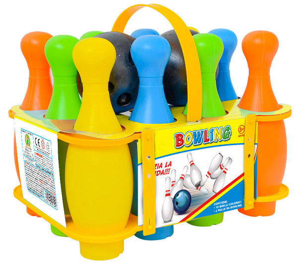 online Set 10 Birilli Colorati con 2 Palline Kids Joy Bowling