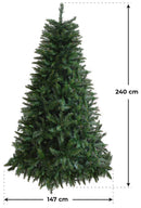 Albero di Natale Artificiale Vanzetti Leccio del Gargano Verde Varie Misure-3