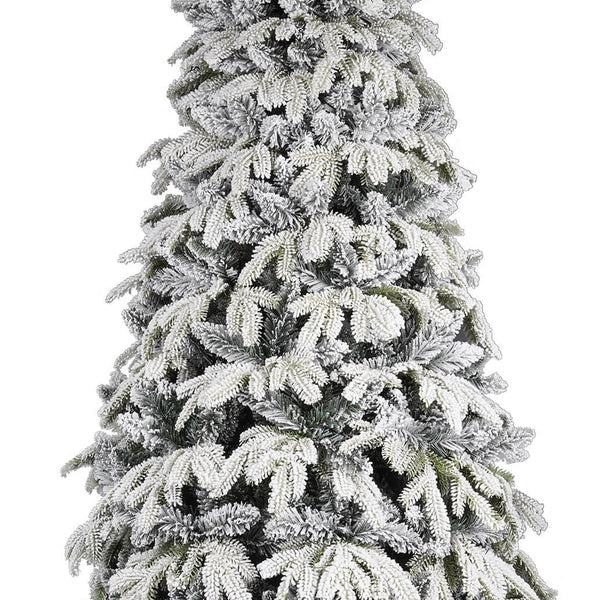 Albero Di Natale Artificiale Innevato 210 Cm 63 Rami Cipresso Verde