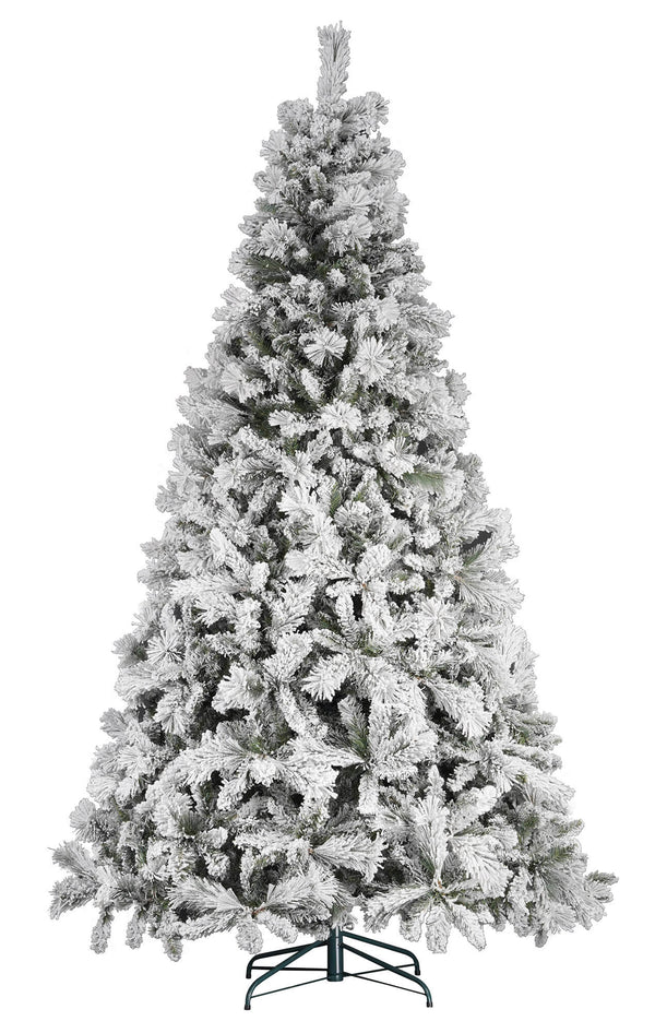 acquista Albero di Natale Artificiale Innevato 210 cm 56 Rami Foresta Umbra Verde