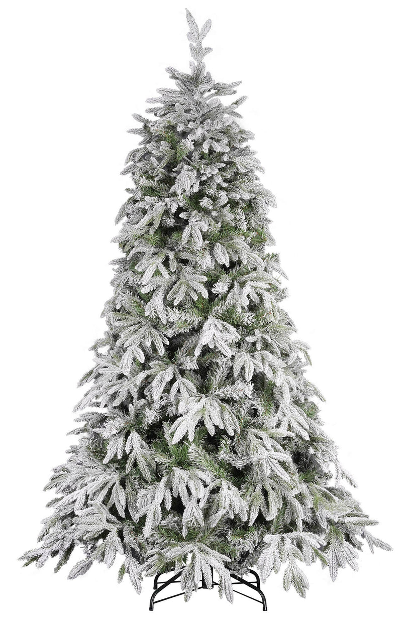 Albero di Natale Artificiale Innevato 210 cm 63 Rami Tiglio delle Murge  Verde