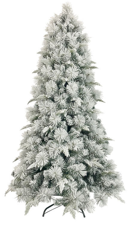 Albero di Natale Artificiale Innevato 240 cm 81 Rami  Foresta Premium Verde-1