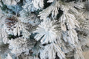 Albero di Natale Artificiale Innevato 240 cm 56 Rami con Pigne e Tronco Cedro Verde-2