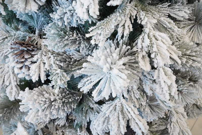 Albero di Natale Artificiale Innevato 240 cm 2180 Rami Verde