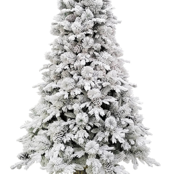 Albero di Natale Artificiale Innevato 210 cm 39 Rami Cedro del Gargano Verde  – acquista su Giordano Shop