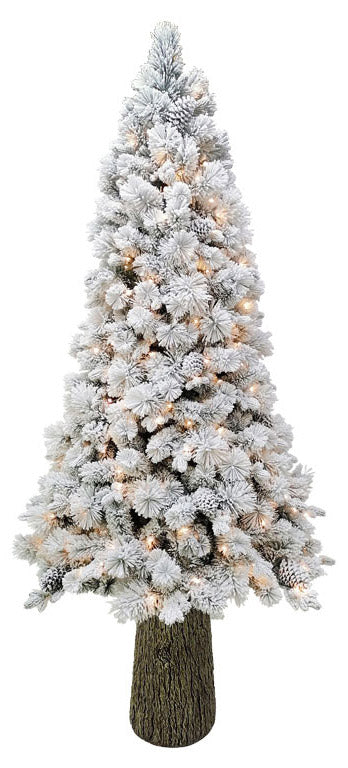 Albero di Natale Artificiale Innevato 240 cm 63 Rami con 350 LED Abete Verde prezzo