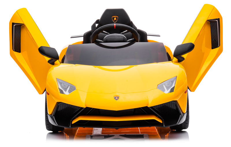 Macchina Elettrica per Bambini 12V con Licenza Lamborghini Aventador Gialla  – acquista su Giordano Shop