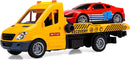 Camion Carro Attrezzi 18x30x33 cm con Movimento a Frizione Giallo-1