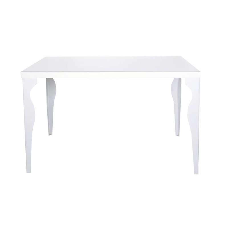 Tavolo in Legno 75x80x120 cm Bianco-2