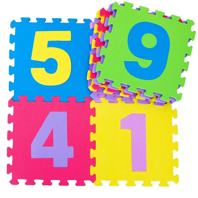 Tappeto Puzzle per Bambini con Numeri 9 Pezzi 32x32 cm Multicolor –  acquista su Giordano Shop