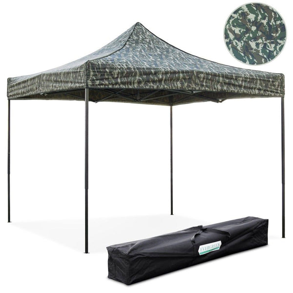 acquista Gazebo Richiudibile Pieghevole 3x3m in Acciaio e PVC Impermeabile Mimetico