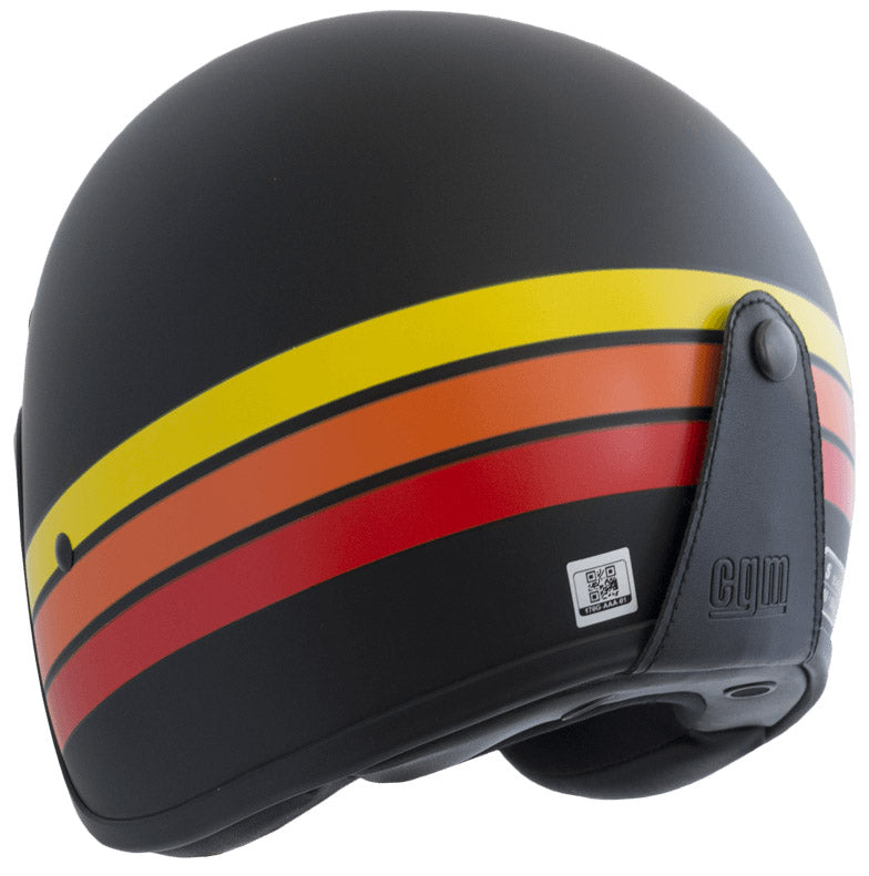 Casco Jet per Scooter CGM Strike 170G Nero Opaco Varie Misure-3