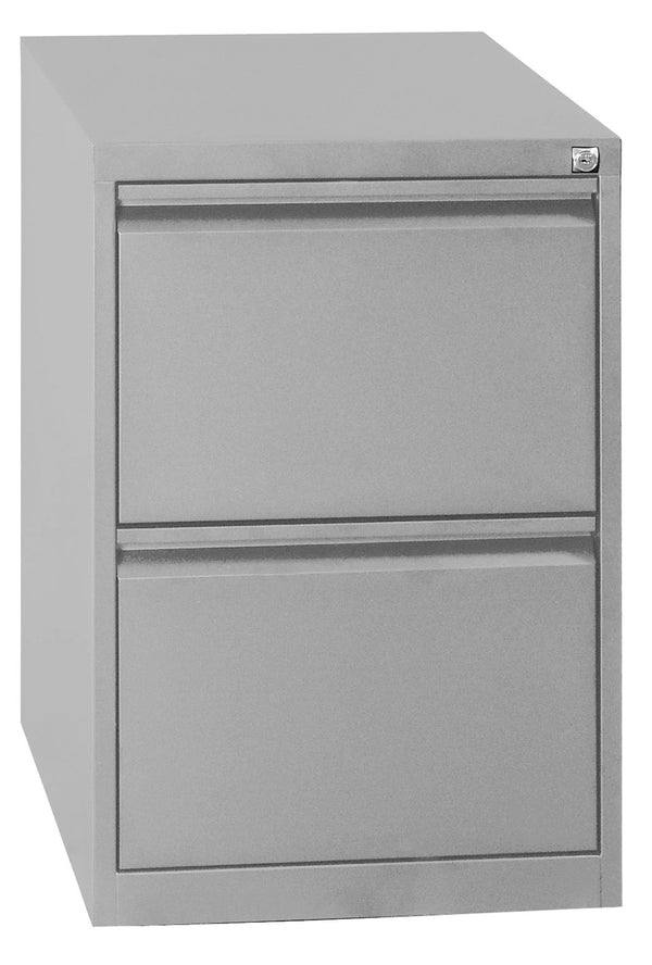 Classificatore 2 Cassetti 46x62x70,5 cm in Metallo Grigio-1