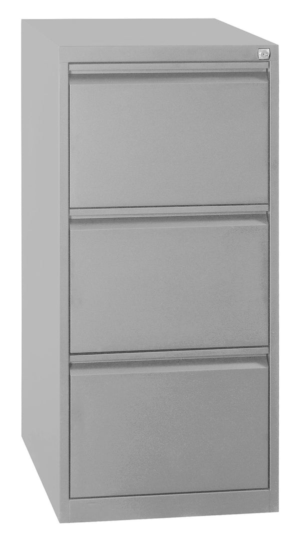 Classificatore 3 Cassetti 46x62x101,2 cm in Metallo Grigio-1