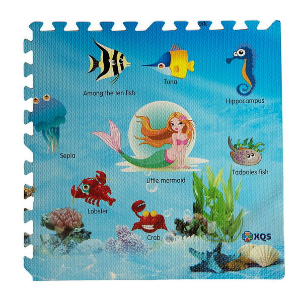 Tappeto Puzzle per Bambini 4 Pezzi 60x60 cm Oceano prezzo