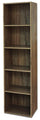 Libreria 5 ripiani 40x29x172 cm in Legno Noce