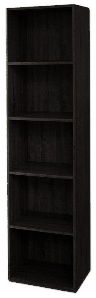 Libreria 5 ripiani 40x29x172 cm in Legno Wengè sconto