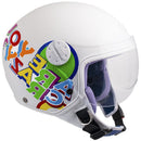 Casco Demi-Jet per Bambini Visiera Sagomata CGM Sport 205G Bianco -1