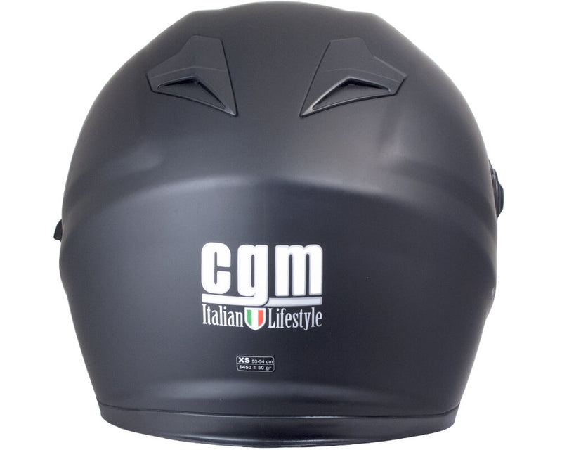 Casco Integrale per Scooter Visiera Lunga CGM San Francisco 308A Nero Opaco Varie Misure-4