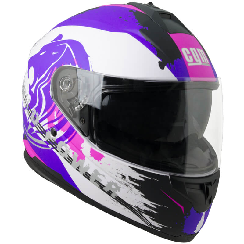 Casco Integrale per Scooter Visiera Lunga CGM Lion 315G Bianco Varie Misure-1