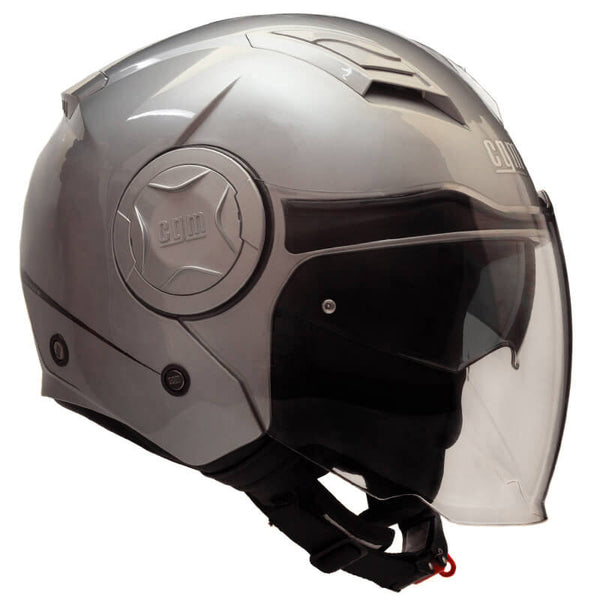 prezzo Casco Jet per Scooter Visiera Lunga CGM Illinois 129A Argento Varie Misure