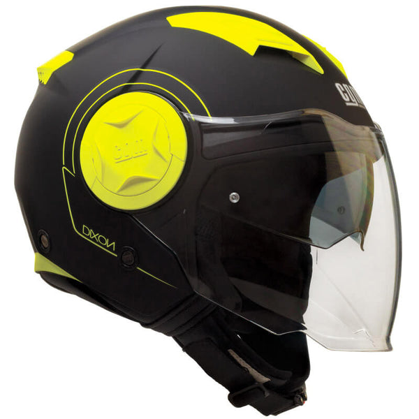 sconto Casco Jet per Scooter Visiera Lunga CGM Dixon 129S Giallo Fluo Opaco Varie Misure