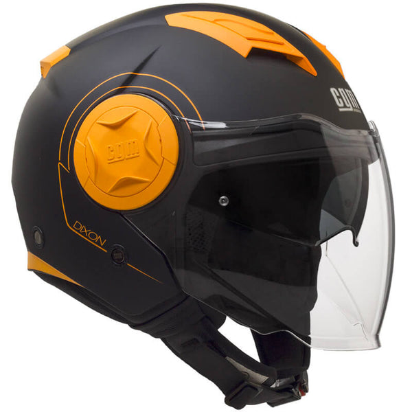 Casco Jet per Scooter Visiera Lunga CGM Dixon 129S Arancione Fluo Opaco Varie Misure sconto