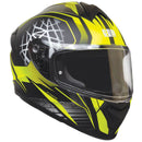 Casco Integrale per Scooter Visiera Lunga CGM Montegi 301S Giallo Fluo Opaco Varie Misure-1