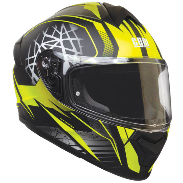 Casco Integrale per Scooter Visiera Lunga CGM Montegi 301S Giallo Fluo Opaco Varie Misure sconto