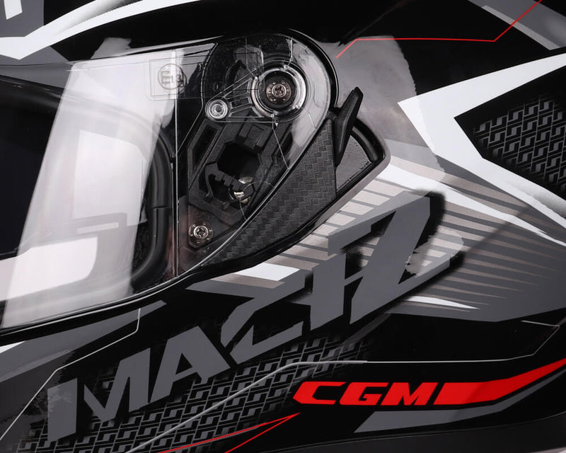 Casco Integrale per Scooter Visiera Lunga CGM Mach 2 316G Nero Varie Misure-3