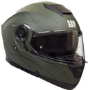 Casco Integrale per Scooter Visiera Lunga CGM Kyoto 506G Verde Opaco Varie Misure-1