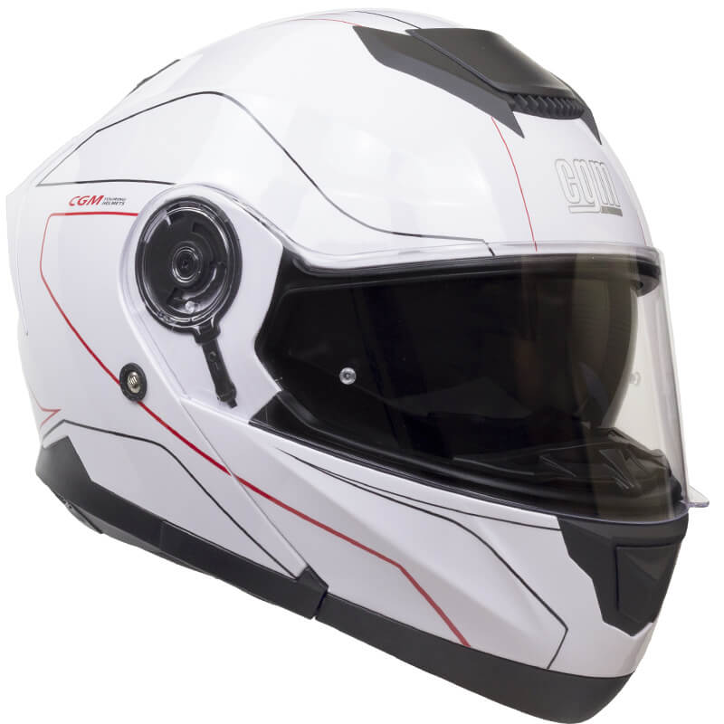 Casco Integrale per Scooter Visiera Lunga CGM Kyoto 506G Bianco Varie Misure-1