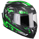 Casco Integrale per Scooter Visiera Lunga CGM Jerez 307G Verde Fluo Opaco Varie Misure-1