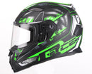 Casco Integrale per Scooter Visiera Lunga CGM Jerez 307G Verde Fluo Opaco Varie Misure-2