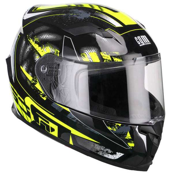 acquista Casco Integrale per Scooter Visiera Lunga CGM Jerez 307G Giallo Fluo Varie Misure