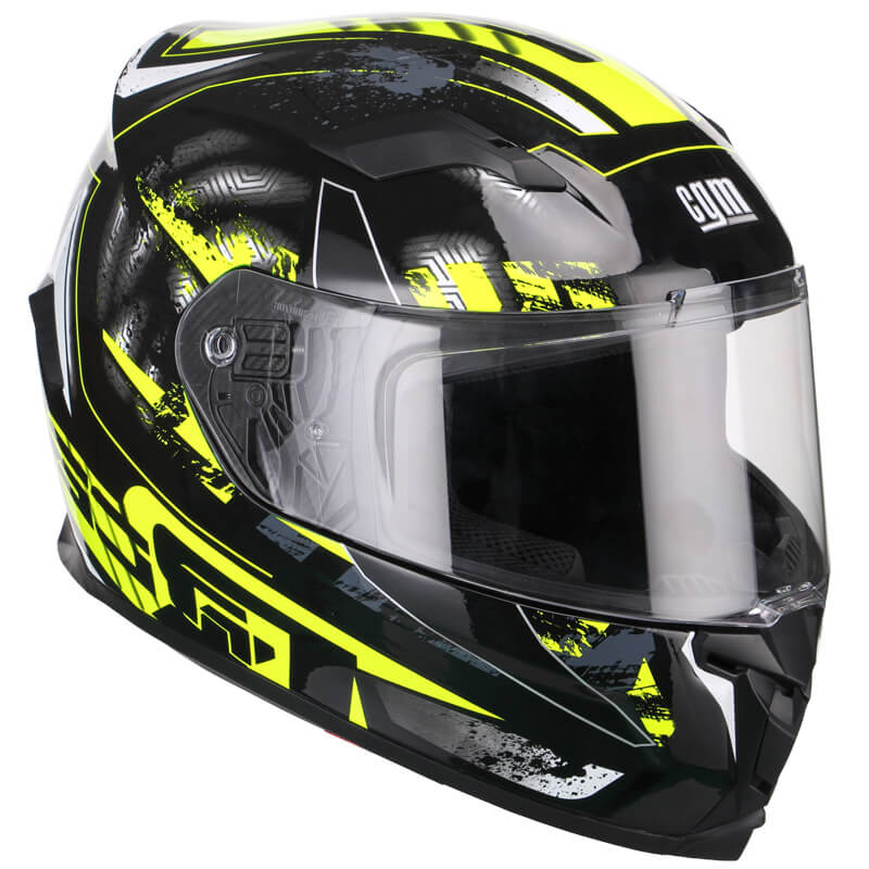 Casco Integrale per Scooter Visiera Lunga CGM Jerez 307G Giallo Fluo Varie Misure-1