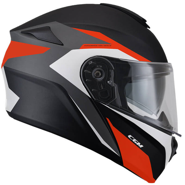 online Casco Integrale per Scooter Visiera Lunga CGM Dresda 508G Rosso Opaco Varie Misure