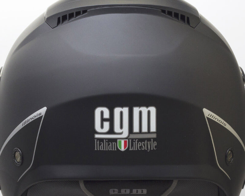 Casco Jet per Scooter Visiera Lunga CGM Illinois 129A Antracite Opaco Varie Misure-2