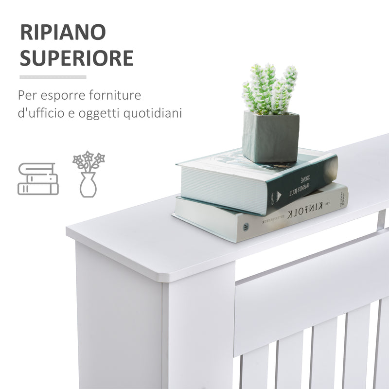 Copritermosifone in Legno MDF Bianco 112x19x81 cm – acquista su