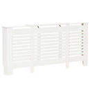 Copritermosifone Allungabile 140-202x19x82,5 cm in MDF Bianco-1