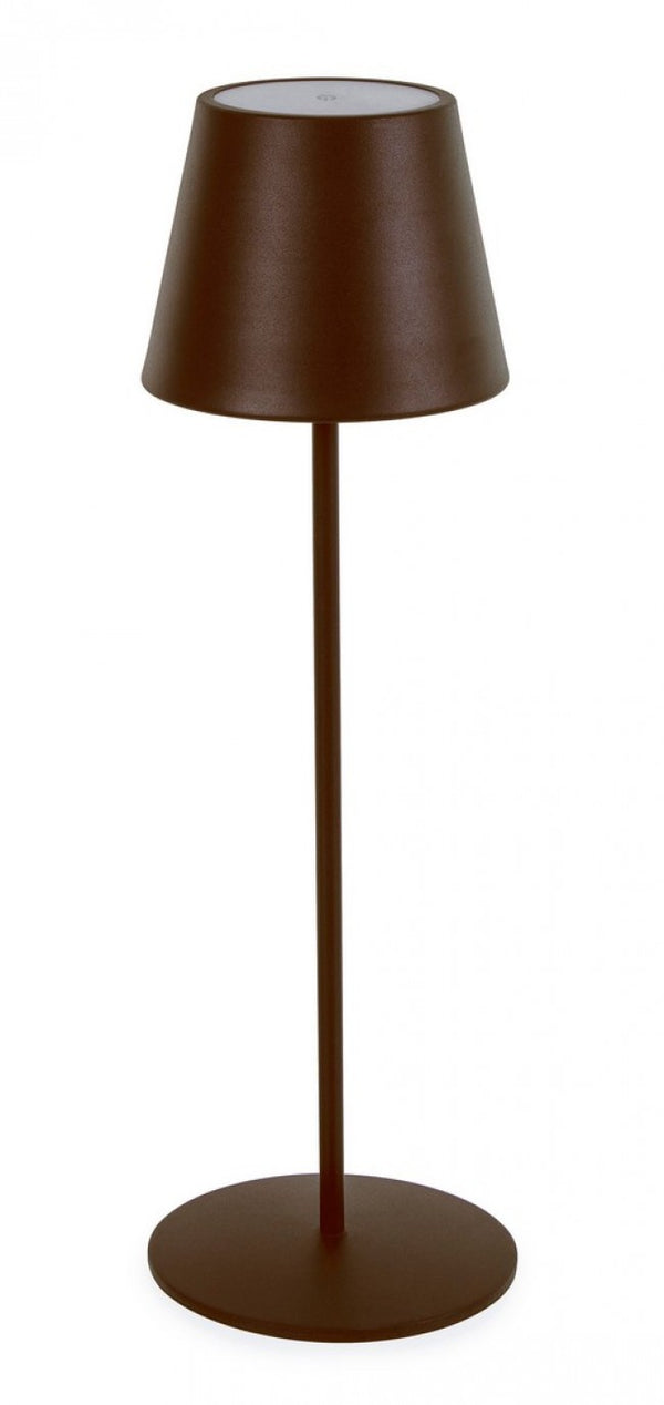 Lampada da Tavolo Ø12x38 cm in Acciaio Marrone acquista