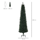 Albero di Natale Artificiale 180 cm 380 Rami Verde-3