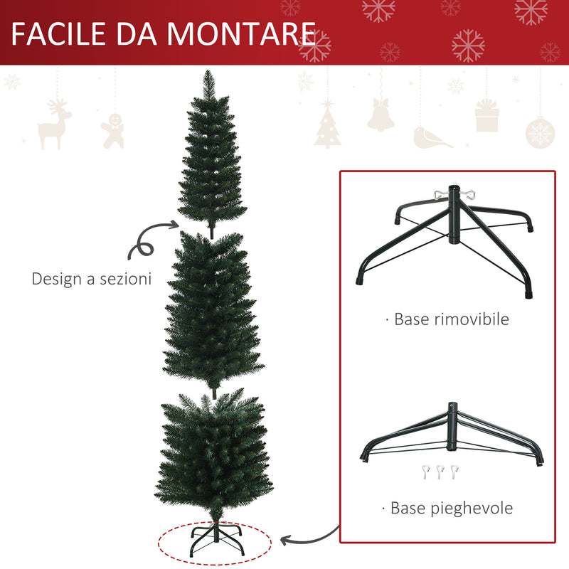 Albero di Natale Artificiale 180 cm 380 Rami Verde-4